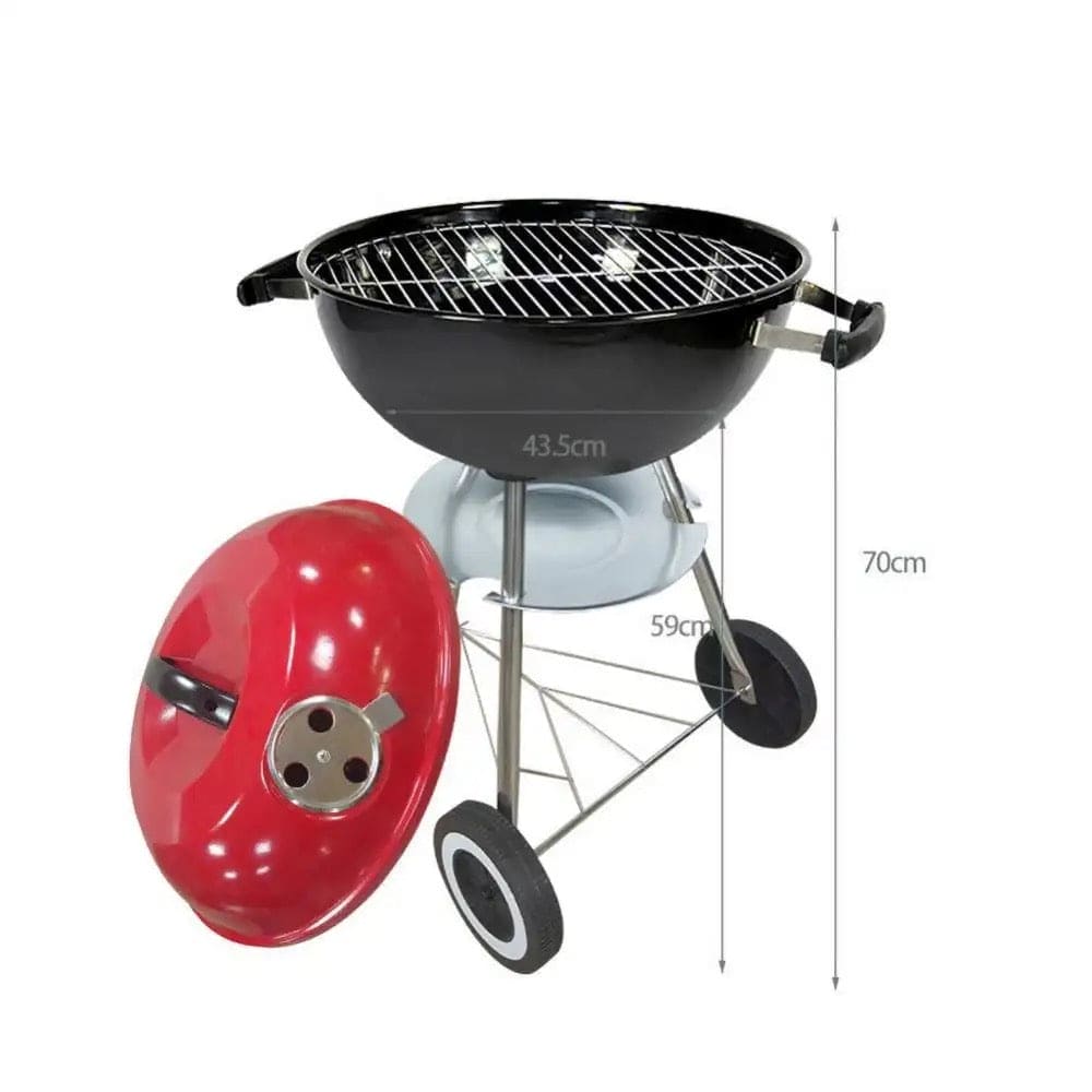 Charcoal Barbecue Grill, Barbecue Smoker Grill For Outdoor Cooking Camping, Heat Control Round BBQ Kettle, Portable Picnic Oven, Foldable Kebab Stove, Football Style BBQ Grill And Oven With Moving Stand, Trolley Grill Kettle Charcoal Barbecue Grill, Barbecue Smoker Grill For Outdoor Cooking Camping, Heat Control Round BBQ Kettle, Portable Picnic Oven, Foldable Kebab Stove, Football Style BBQ Grill And Oven With Moving Stand, Trolley Grill Kettle